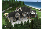 Shingle House Plan Side View Photo - Horton Manor Luxury Home 071S-0001 - Search House Plans and More