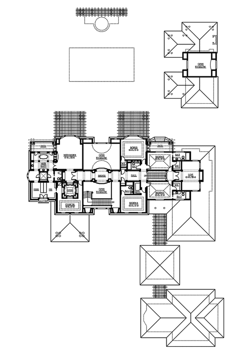 Luxury House Plan Second Floor - Parktowne Luxury Home 071S-0002 - Shop House Plans and More