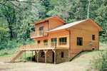 Rustic Multi-level House has Large Outdoor Living Areas