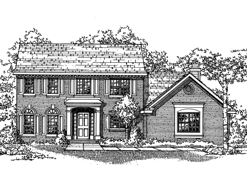 Lantsberger Colonial Home Plan 072D-0107 - Shop House Plans and More