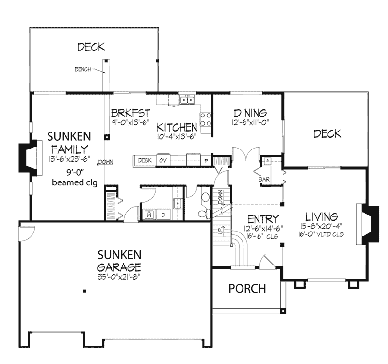 Nadine Trail Rustic Home Plan 072D-0249 - Shop House Plans and More