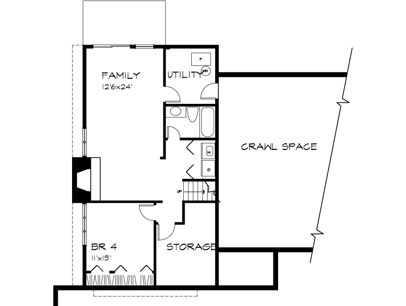 Saddlebrook Split-Level Home Plan 072D-0277 - Shop House Plans and More