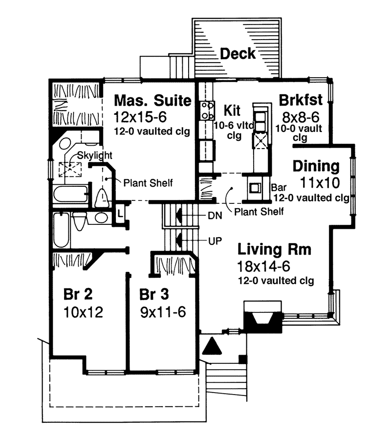 Sabrina Anne Split-Level Home Plan 072D-0368 - Shop House Plans and More