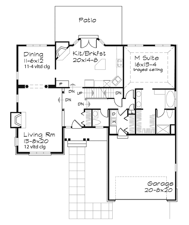 Sunnycrest Traditional Home Plan 072D-0493 - Shop House Plans and More