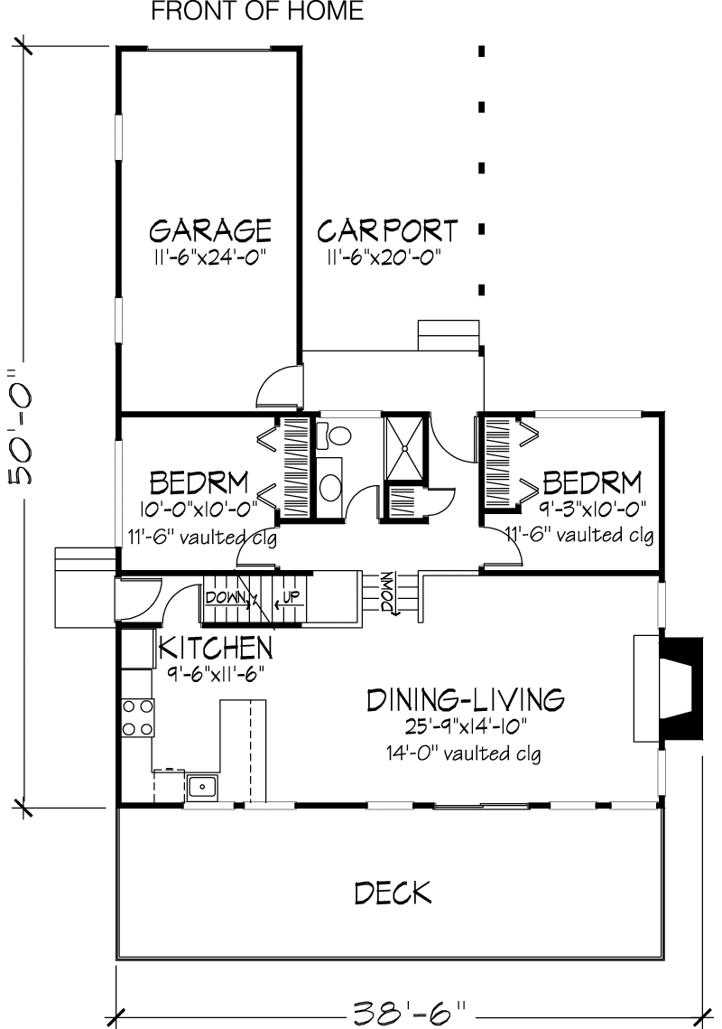 Pueblo Canyon Mountain Retreat Plan 072D0720 House