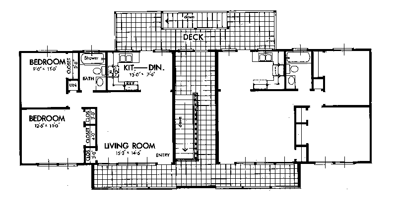 Caldwell Spring Fourplex Plan 072D-0736 - Search House Plans and More