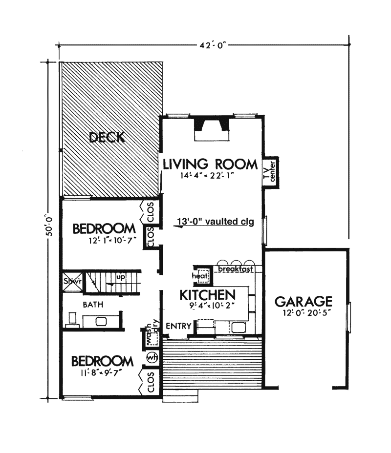 Cuba Bluff Rustic Home Plan 072D-0765 - Search House Plans and More