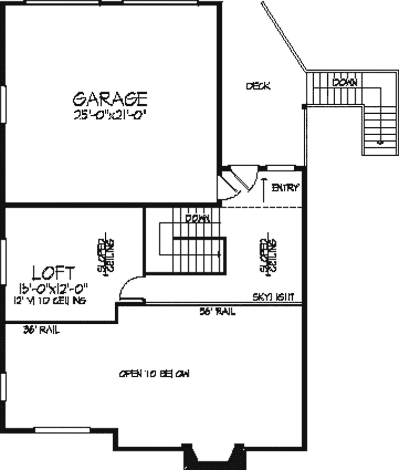 Painted Leaf Vacation Home Plan 072D-0774 - Shop House Plans and More