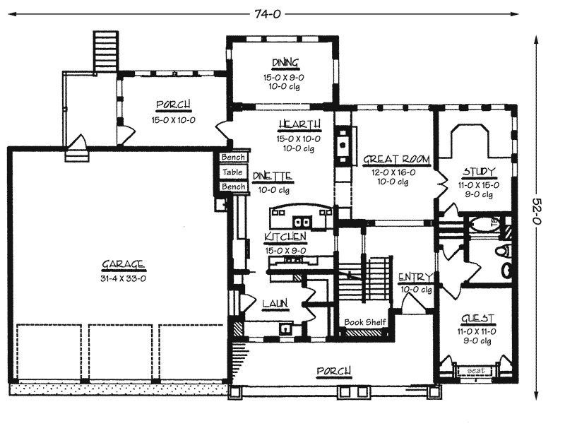 Park Lawn Craftsman Home Plan 072D0793 House Plans and More