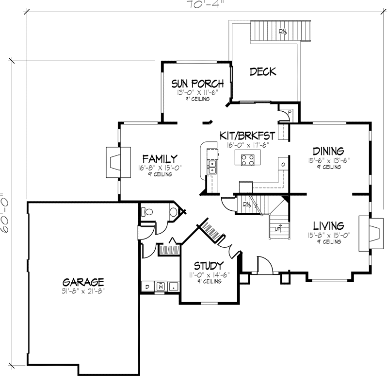 Elkhurst Traditional Home Plan 072D-0888 - Search House Plans and More