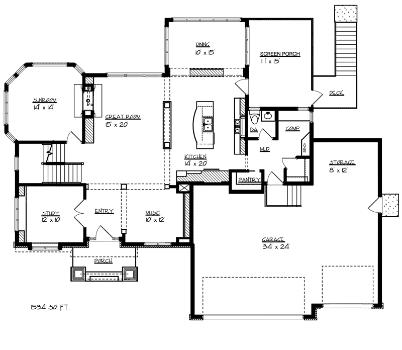 Cobb Bluff Craftsman Home Plan 072D-1114 - Search House Plans and More