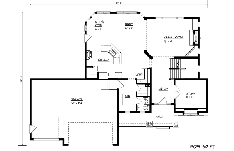 Buckner Hollow Craftsman Home Plan 072D1126 House Plans