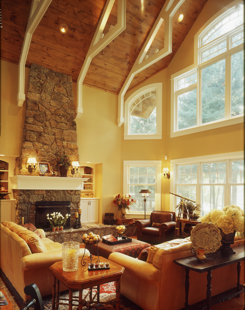 Luxury House Plan Living Room Photo 01 - Brady Circle Luxury Home 072S-0001 - Search House Plans and More