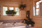 Log Cabin House Plan Bathroom Photo 01 - Sitka Rustic Country Log Home 073D-0021 - Shop House Plans and More