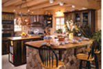 Log Cabin House Plan Kitchen Photo 01 - Sitka Rustic Country Log Home 073D-0021 - Shop House Plans and More