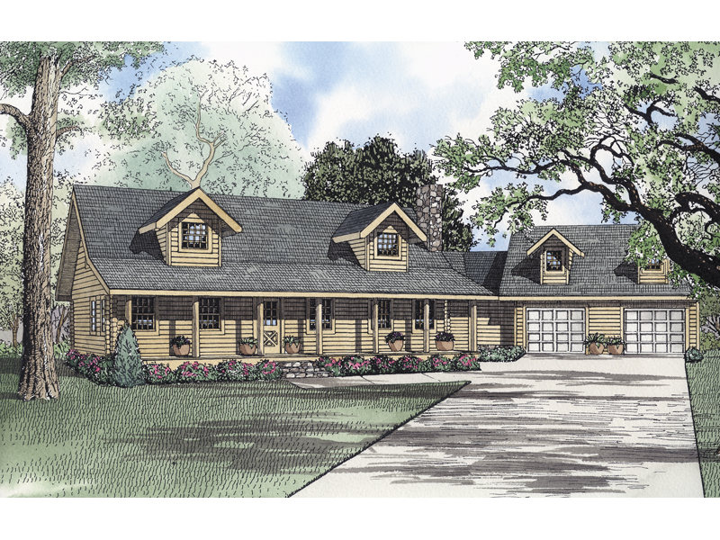 Spiritwood Rustic Log Home Plan 073D0050 Shop House Plans and More