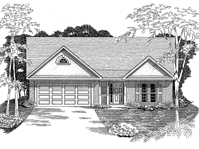 Ranchwood Traditional Home Plan 076D-0156 - Shop House Plans and More