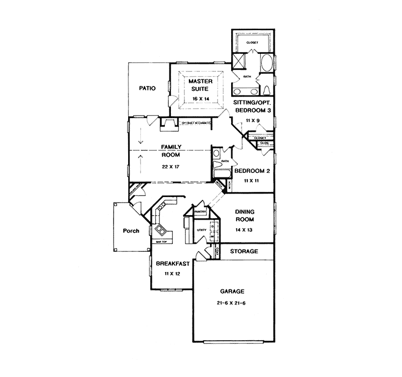 Southmill Narrow Lot Home Plan 076d-0174 - Shop House Plans And More