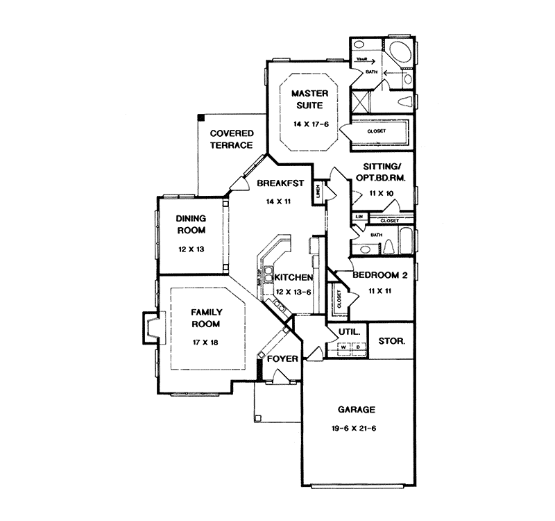 Woodrow Run Ranch Home Plan 076D-0177 - Shop House Plans and More