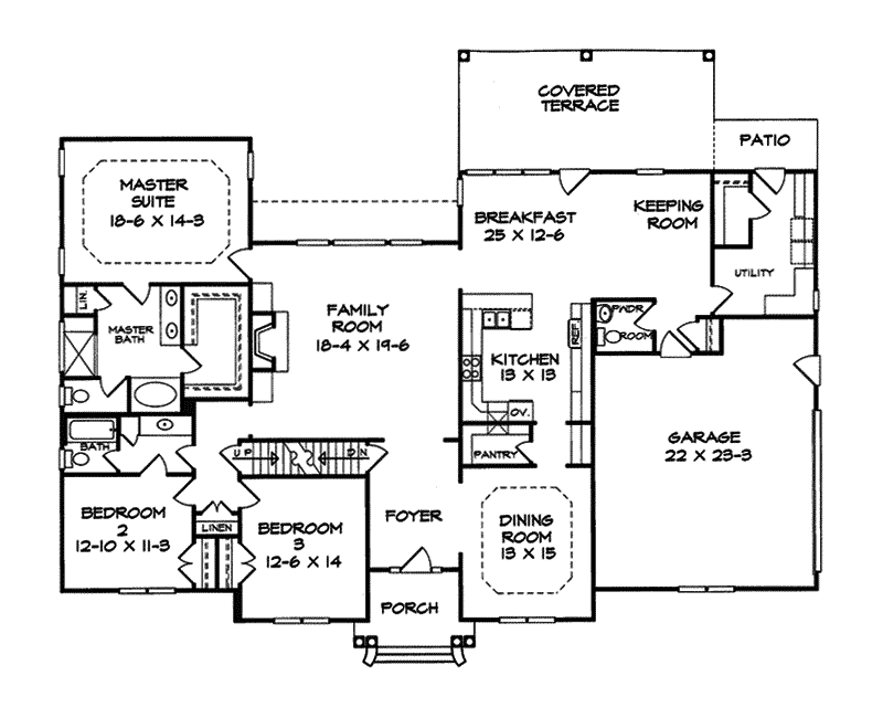 Bonnetts Mill Ranch Home Plan 076D-0200 - Search House Plans and More