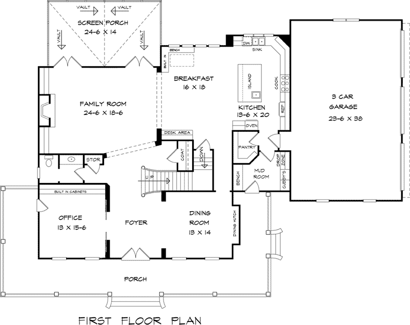 Lexington Parc Country Home Plan 076D-0240 - Shop House Plans and More