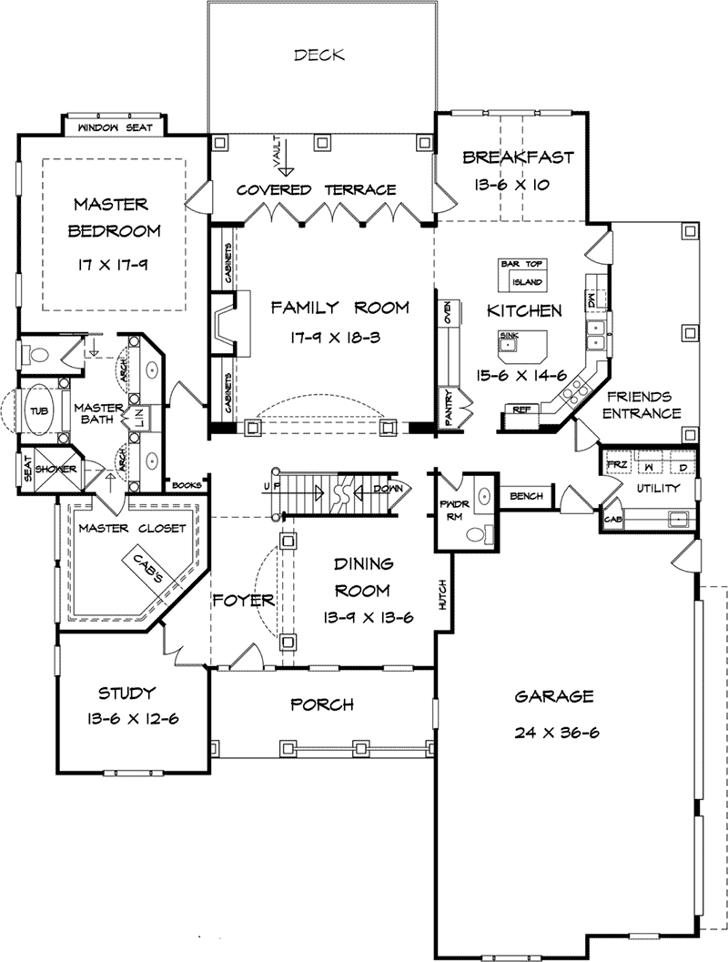 Grantsburg Craftsman Home Plan 076D-0273 - Search House Plans and More