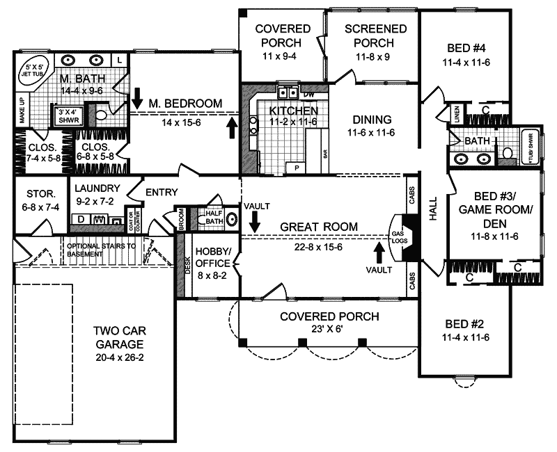 Dillon Place Ranch Home Plan 077D-0056 - Search House Plans and More