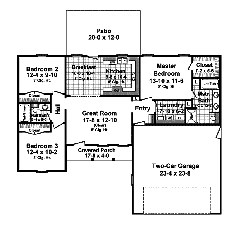 Harcourt Hill Traditional Home Plan 077D-0220 - Search House Plans and More