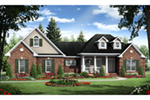 European House Plan Front of House 077D-0257
