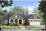 Rustic House Plan Front of House 077D-0261