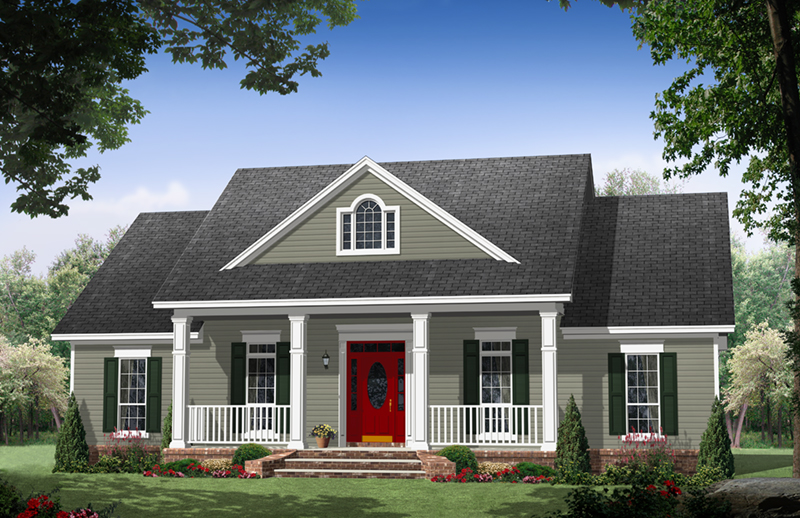 Cape Cod & New England House Plan Front of Home - Williams Lane Farmhouse 077D-0266 | House Plans and More