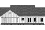 Southern House Plan Rear Elevation -  077D-0293 | House Plans and More