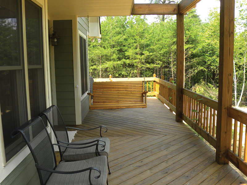 Ranch House Plan Deck Photo 02 - Adirondack Rustic Dream Home 080D-0012 - Search House Plans and More