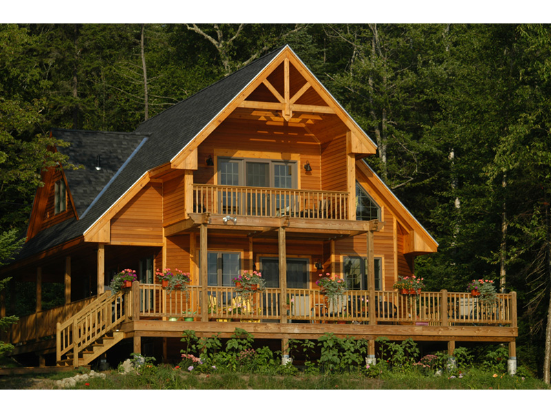 Ranch House Plan Rear Photo 08 - Adirondack Rustic Dream Home 080D-0012 - Search House Plans and More