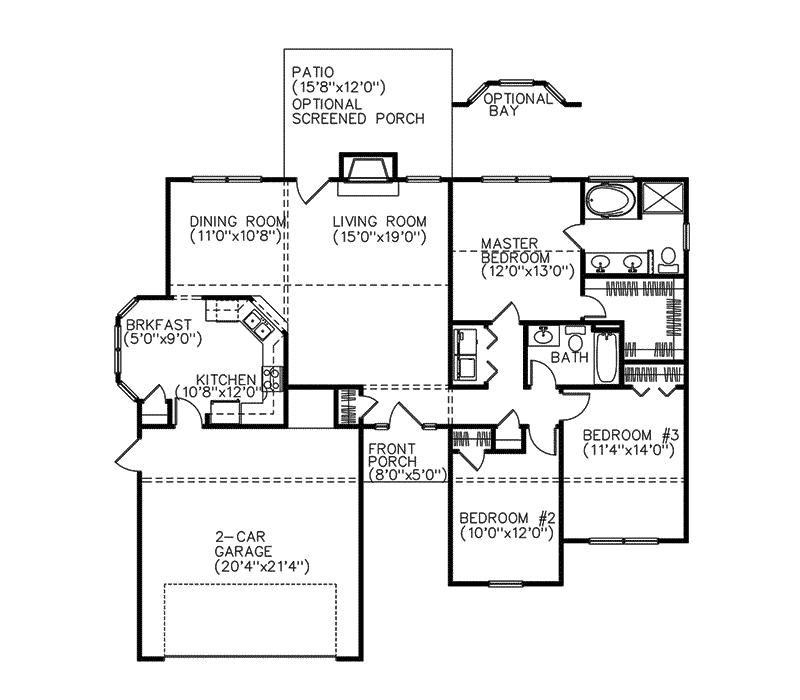 Hohnwald Ranch Home Plan 081D-0007 - Search House Plans and More