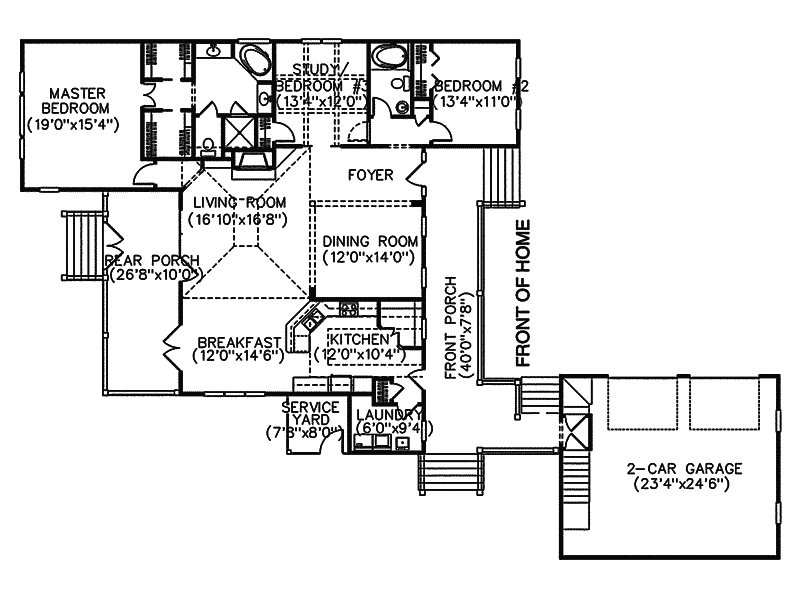 Douglas Crest Country Home Plan 081D0043 House Plans