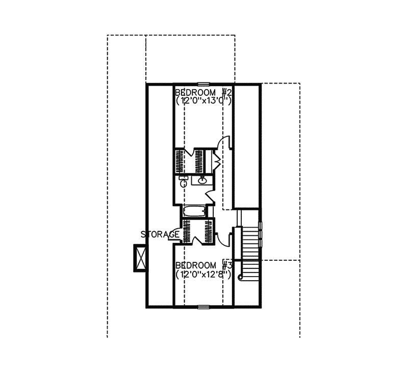 Crofton Narrow Lot Home Plan 081D-0046 - Search House Plans and More