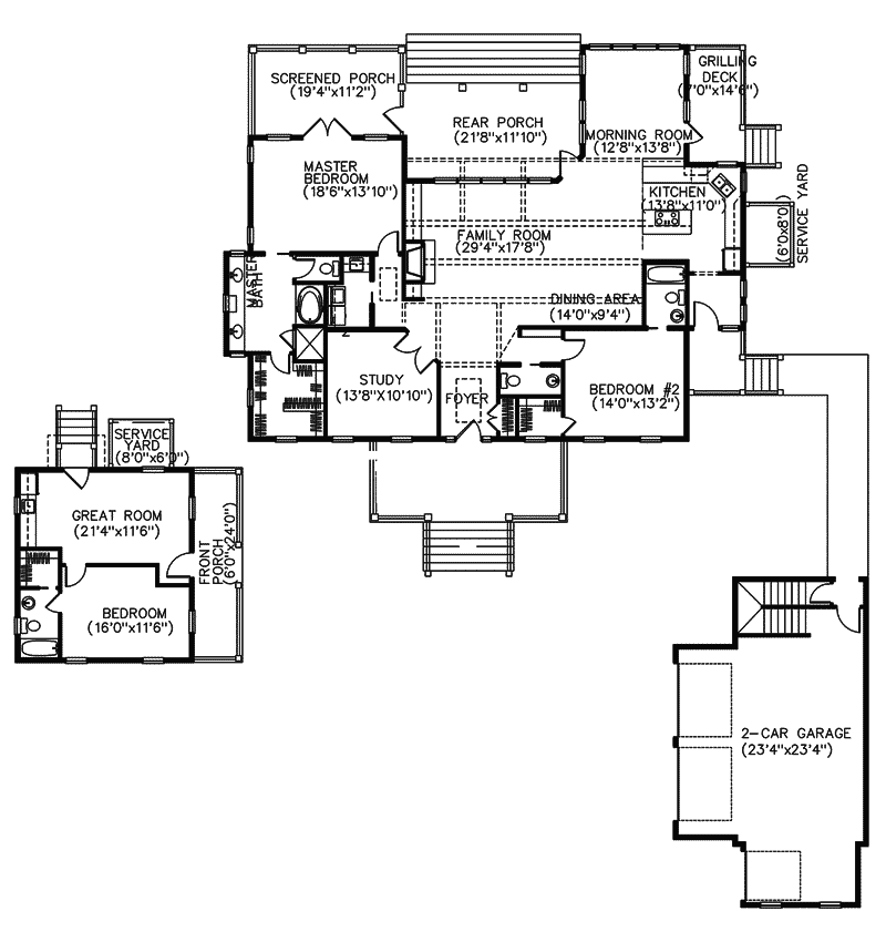 Korrigan Country Ranch Home Plan 081D-0061 - Search House Plans and More