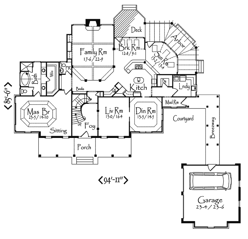 Smizer Creek Luxury Home Plan 082D-0026 - Shop House Plans and More