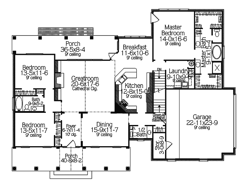 Bywell Traditional Home Plan 084D-0022 - Search House Plans and More