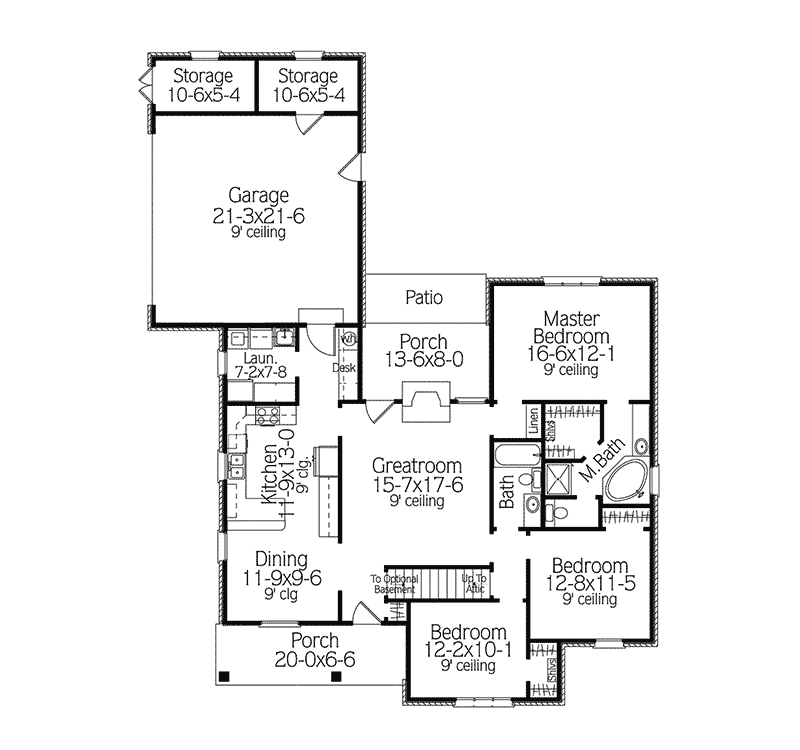 Summerhaven Ranch Home Plan 084D-0023 - Shop House Plans and More