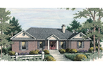 Traditional House Plan Front of House 084D-0055
