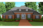 Colonial House Plan Front of House 084D-0056