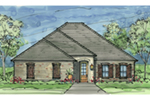 Country French House Plan Front of House 084D-0067