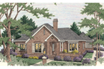 Traditional House Plan Front of House 084D-0072