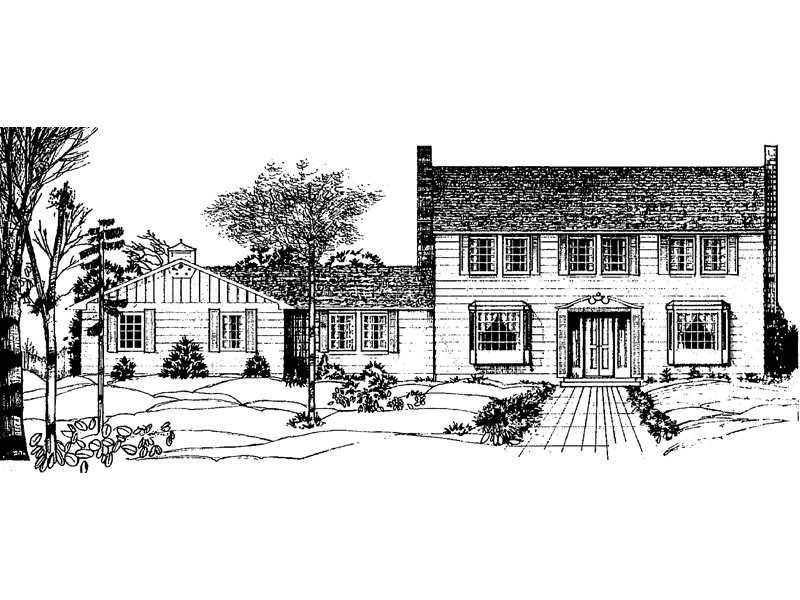 Peace River Colonial Home Plan 085d-0029 - Shop House Plans And More