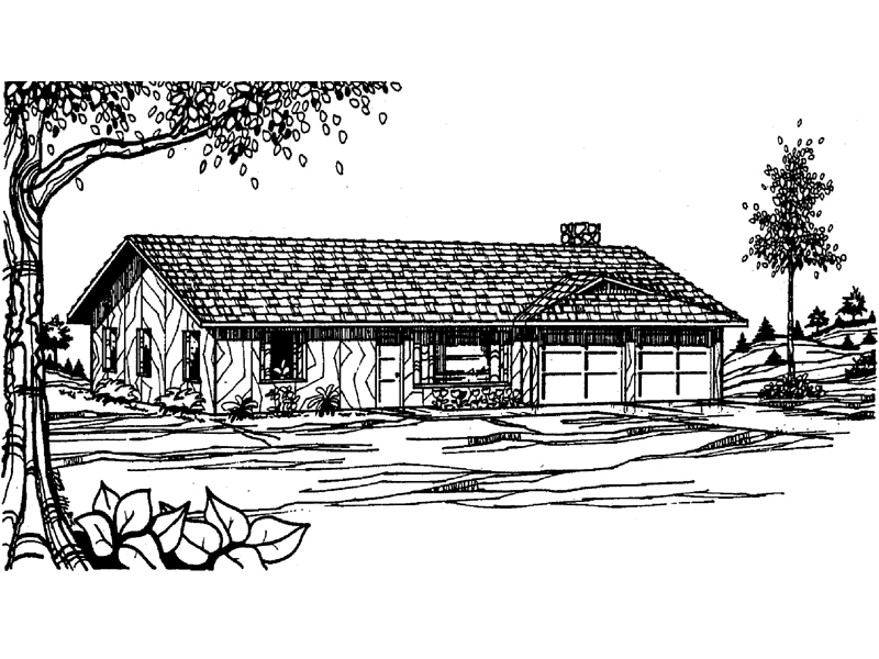 Ridgemore Lake Rustic Ranch Home Plan 085D-0059 - Shop House Plans and More