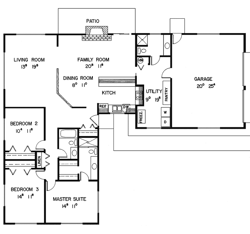 Lanwside Ranch Home Plan 085D-0138 - Shop House Plans and More