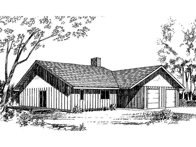 Courtois Country Ranch Home Plan 085D-0157 - Search House Plans and More