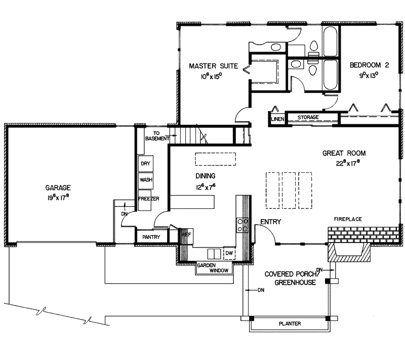 Canfield Ridge Ranch Home Plan 085D-0285 - Search House Plans and More